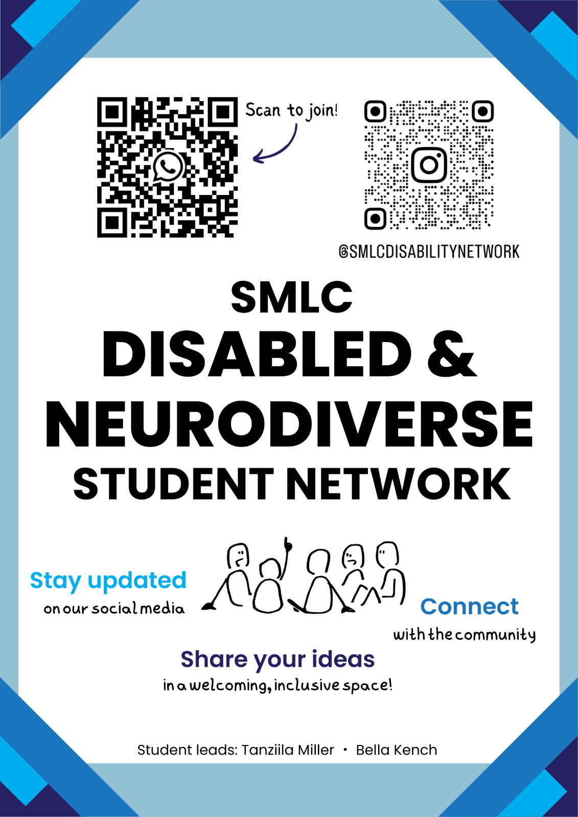 SMLC disabled and neurodiverse student network poster